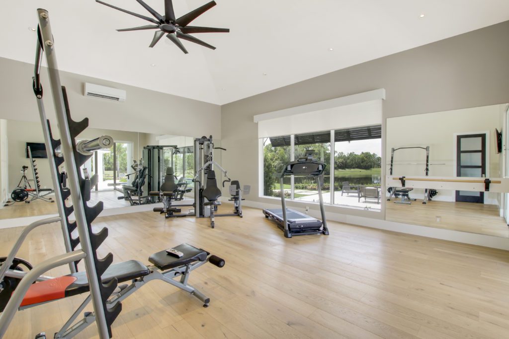 Luxury home fitness center
